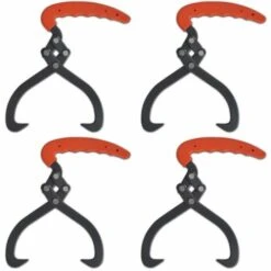 VIDAXL Pinza Tenaglia Per Tronchi Con Manico In Pvc 4 Pz