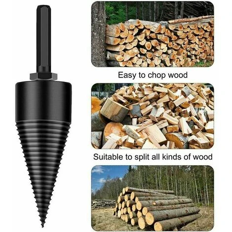 Spaccalegna, Punta Da Trapano Per Spaccalegna Da 42 Mm Spaccalegna Per Legno Punta Da Trapano Per Spaccalegna Per Trapano Per Impieghi Gravosi Acciaio Ad Alta Velocità Con 3 Manici E Guanti 3 Spaccalegna, Punta Da Trapano Per Spaccalegna Da 42 Mm Spaccalegna Per Legno Punta Da Trapano Per Spaccalegna Per Trapano Per Impieghi Gravosi Acciaio Ad Alta Velocità Con 3 Manici E Guanti - immagine 3