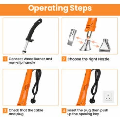 Sarchiatore Elettrico A 3 Punte 2000W Cavo 2 M -Diserbo Forniture Negozio 95703992 4
