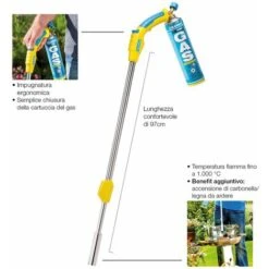Gloria Thermoflamm BIO Comfort Plus Bruciatore Diserbante - Gas Incl. Cartuccia Di Gas Per Fino A 2 Ore Di Diserbante Utilizzo Semplice E Sicuro Per Un Giardino E Marciapiede Senza Erbacce -Diserbo Forniture Negozio 95802675 3