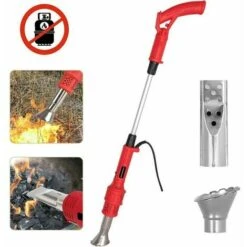 Bruciatore Elettrico Per Erbacce, Bruciatore Per Erbacce Con Ugello Per Bruciare Erba E Carbone Bastoncino Termico Per Erbacce 2 In 1, Fino A 650 ℃ Potente Strumento Per Uccidere Le Erbacce