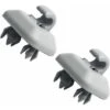 LITZEE 2 Pezzi Gancio Per Tronco E Morsetto Clip Per Visiera Parasole Interna, MoreChioce 8U0857562A Gancio Appendiabiti Per Visiera Parasole In Plastica Adatto A1 A3 A4L A5 A6L A7 Q3 Q5 Q7 TT 8E08575