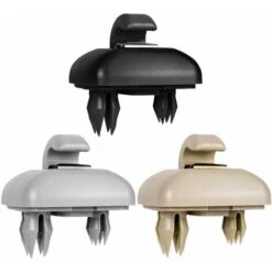 LITZEE 2 Pezzi Gancio Per Tronco E Morsetto Clip Per Visiera Parasole Interna, MoreChioce 8U0857562A Gancio Appendiabiti Per Visiera Parasole In Plastica Adatto A1 A3 A4L A5 A6L A7 Q3 Q5 Q7 TT 8E08575 -Diserbo Forniture Negozio 96300305 3