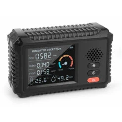 Rilevatore Di Qualità Dell'aria Multifunzionale 5 In 1 LCD Schermo Grande Anidride Carbonica CO CO2 TVOC Rilevatore Di Umidità Della Temperatura Scrivania A Casa Ufficio Monitor Della Qualità Dell'ari