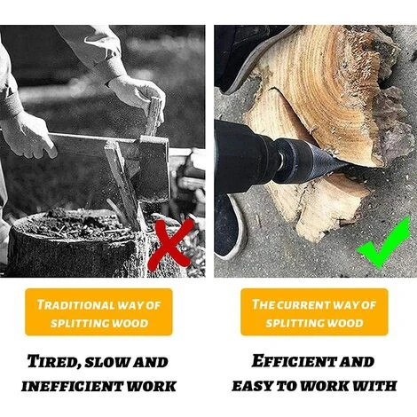 Punta Da Trapano Per Spaccalegna Con 4 Codoli Multifunzione, Punta Da Trapano Pesante, Punta Da Trapano Per Spaccalegna Domestica, Punta Da Trapano Per Spaccalegna (42 Cm) 5 Punta Da Trapano Per Spaccalegna Con 4 Codoli Multifunzione, Punta Da Trapano Pesante, Punta Da Trapano Per Spaccalegna Domestica, Punta Da Trapano Per Spaccalegna (42 Cm) - immagine 5