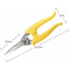 Potatore Di Fiori Piante Bonsai, Abete Da Giardino Acciaio Inossidabile, Forbici Da Fiorista E Giardinaggio Colibrì 20,5 Cm Giallo -Diserbo Forniture Negozio 98125531 3