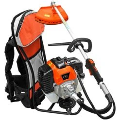 Decespugliatore Zaino A Scoppio 2 Tempi 52 Cc Con Doppio Disco E Kit Accessori