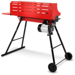EBERTH Spaccalegna Idraulico Elettrico 2200W, Con Base, Forza Di Spacco 7t E Gabbia, Max. Fino A 52cm Di Lunghezza Della Legna E 25cm Di Diametro, Ruote Di Trasporto, 230V, Orizzontale -Diserbo Forniture Negozio 9872081 3