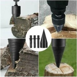 Punta Per Spaccalegna Per Spaccalegna 42 Mm Punta Per Spaccalegna Per Riscaldamento Punta Per Spaccalegna Per Impieghi Gravosi Acciaio Ad Alta Velocità Con 3 Manici E Guanti -Diserbo Forniture Negozio 98726342 4