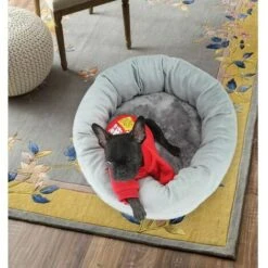Net Red Egg Tart Nest Cat Dog Pet Kennel Crystal Soft Super Winter Warm Indoor Pet Bed Grey S -Diserbo Forniture Negozio 98726494 3