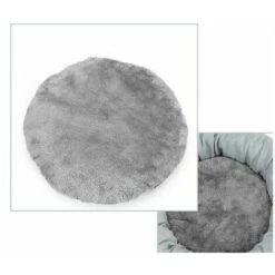 Net Red Egg Tart Nest Cat Dog Pet Kennel Crystal Soft Super Winter Warm Indoor Pet Bed Grey S -Diserbo Forniture Negozio 98726494 4
